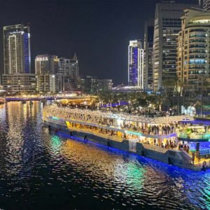 lotus mega yacht dinner