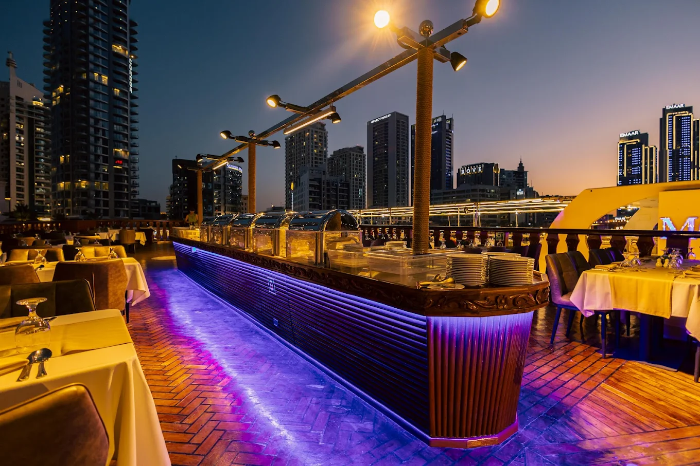 dubai marina 5 star dinner cruise tickets