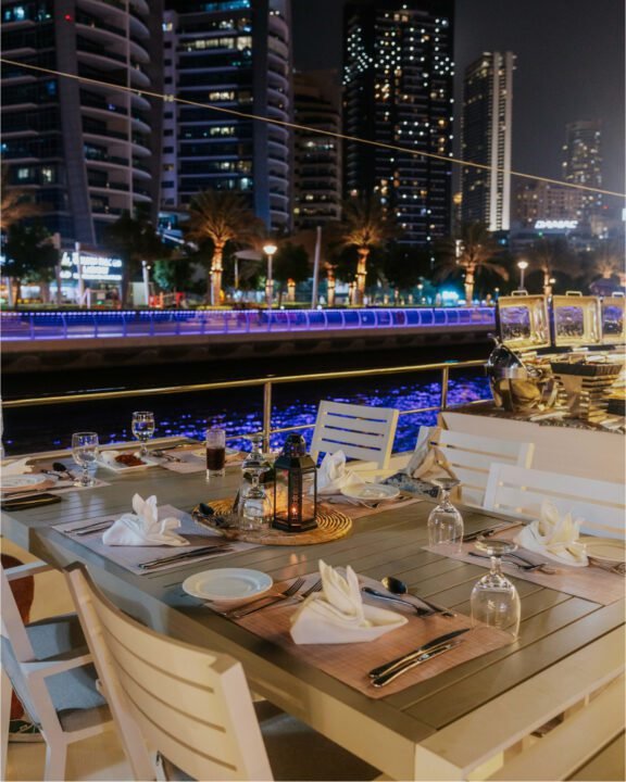 Upper Deck Of Alexandra Sea Lounge Dinner Cruise – Dubai Marina