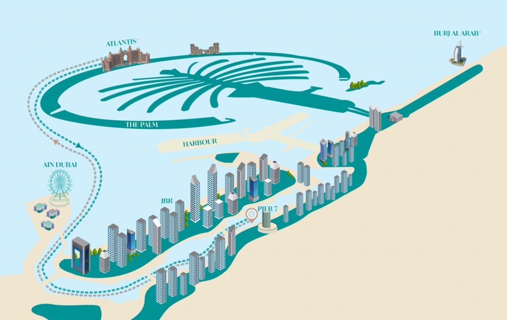 Lotus (Royale) Mega Yacht Dinner Cruise In Dubai Marina Route Map